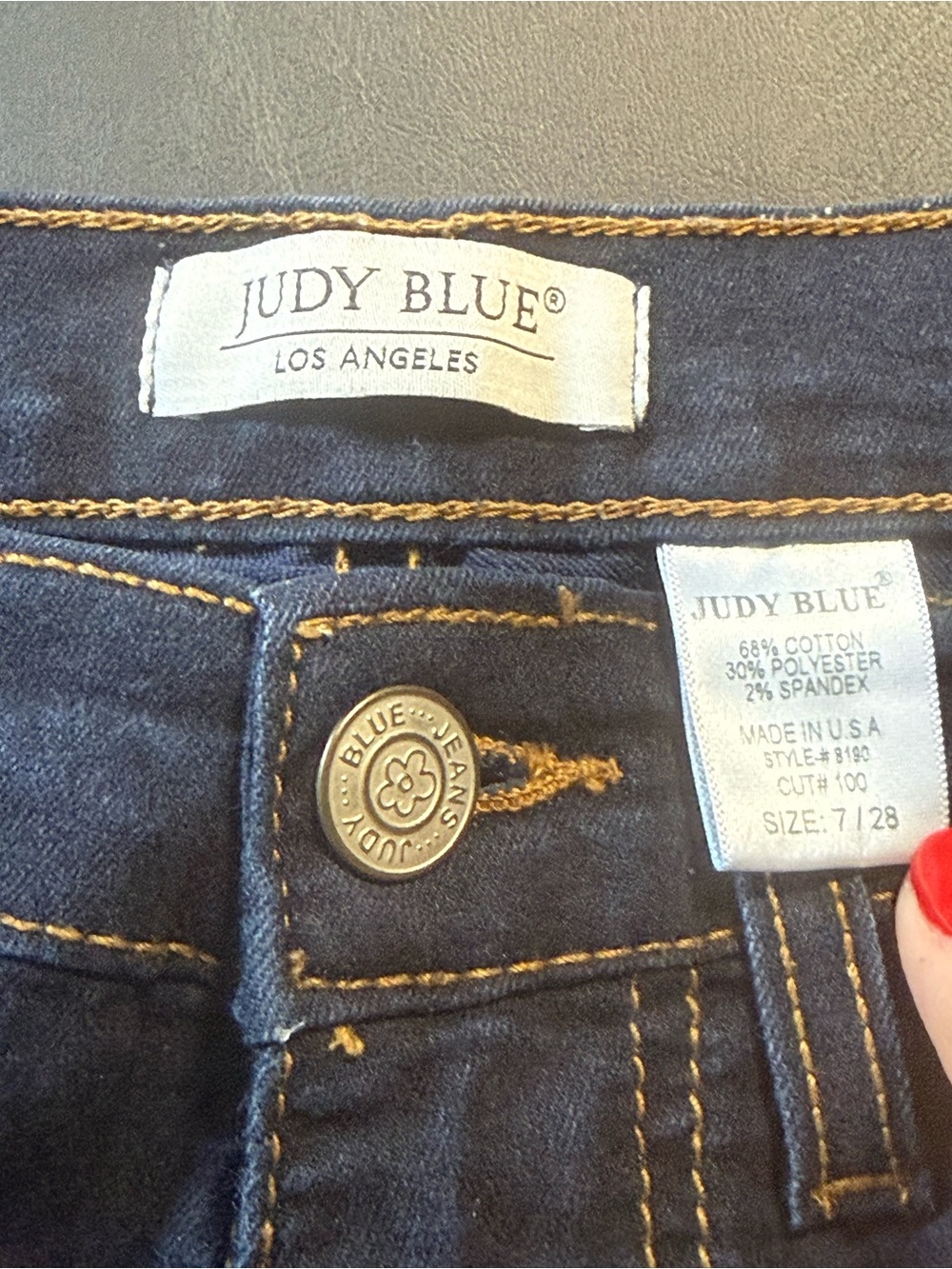 Judy Blue Dark Indigo High-Rise Stretch Jeans